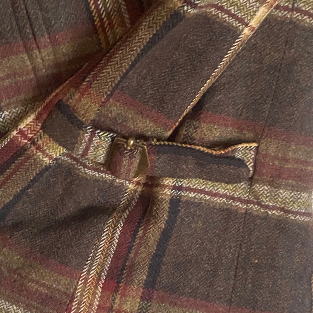 Pendleton Petite Plaid Virgin Wool Jacket Zip Fro… - image 8